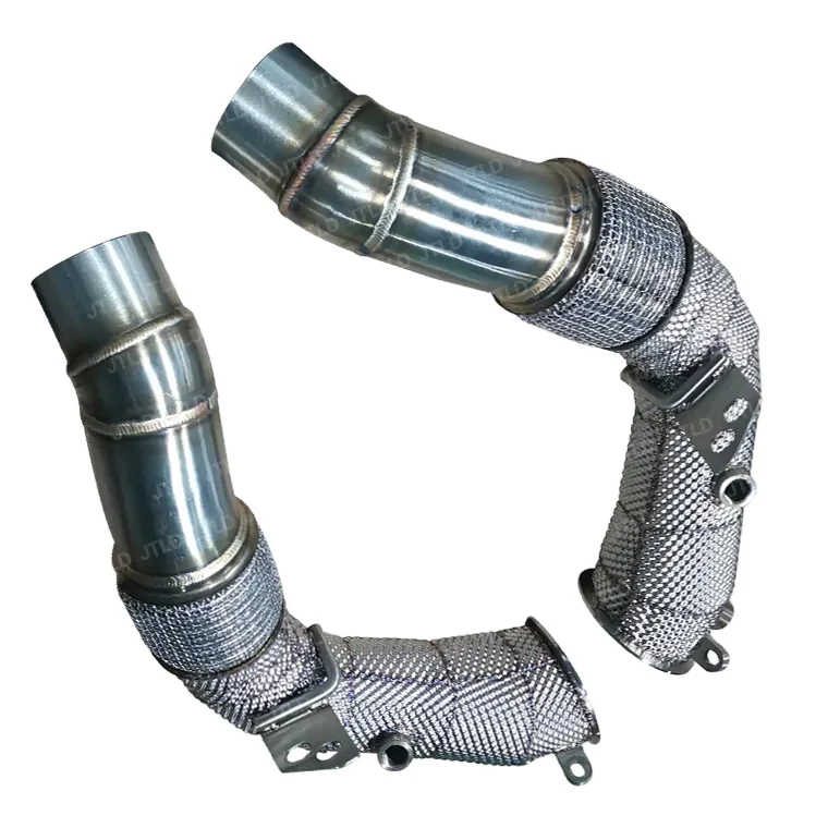 

JTLD High Quality 304SS Performance Exhaust System Downpipe For BMW M5 F10 Down Pipes Decat