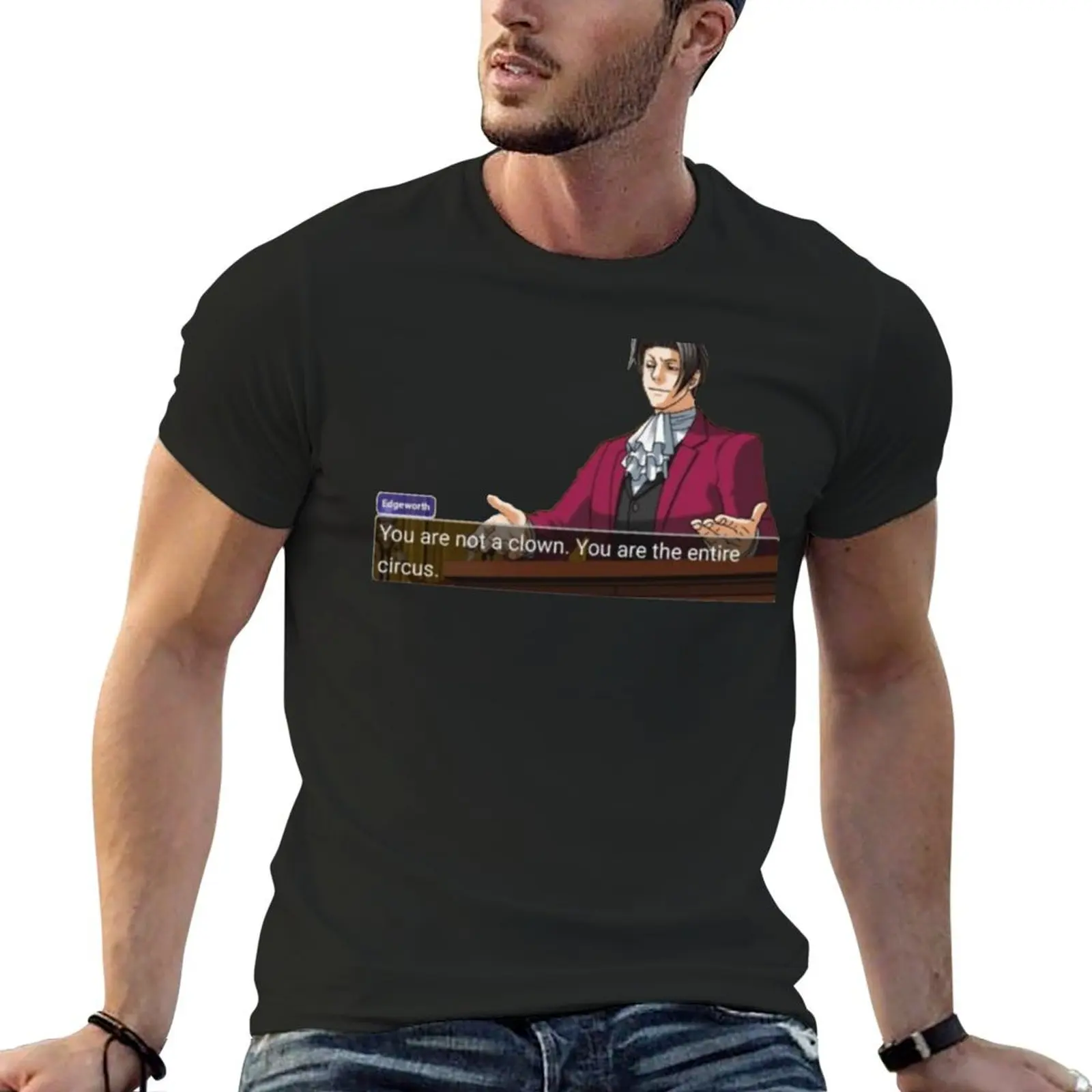 

Miles Edgeworth T-Shirt graphic tee shirt essential t shirt mens champion t shirts