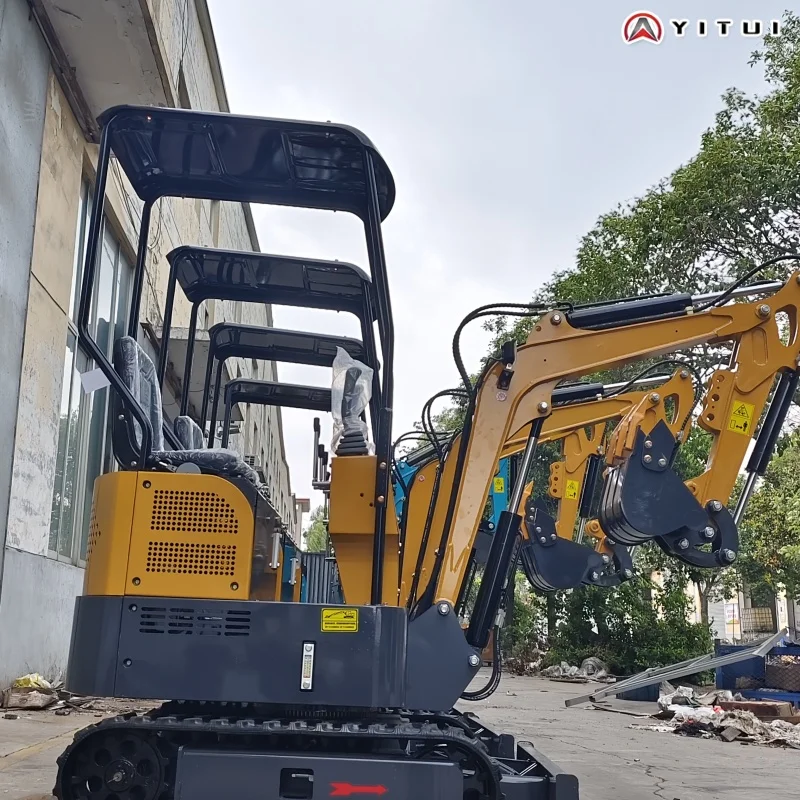 La fabbrica di mini escavatori in Cina supporta l'ampia gamma di utilizzo personalizzata Ce Epa Euro 5 Minigavatore da 1,2 tonnellate