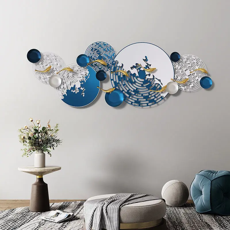 

NewStyle Настенный Декор 3D Металлическая Геометрическая Подвесная Скульптура Гостиная Спальня Современная Абстрактная Железная Ремесло Домашний Интерьер