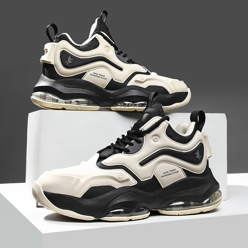 Men's Basketball Shoes Breathable Cushioning Non-Slip Wearable Runing Shoes Gym Training Athletic Basketball Sneakers for Women