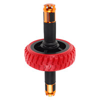 Ab Wheel Roller for Abdominal Exercise Fitness Equipment Powerful Spring Compact Design Nonslip Handles Durable Construction