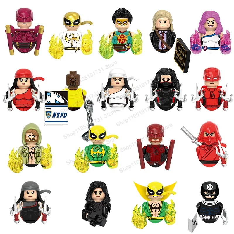 

GH0762 GH0763 GH0764 MOC Коллекционные фигурки героев мультфильмов, аксессуары, куклы, строительные блоки, развивающие игрушки для детей, подарки