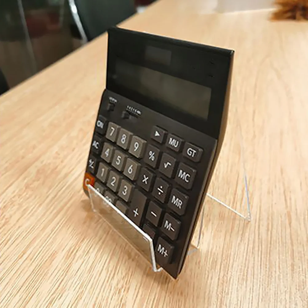 2 Pcs Anti-fall Display Stand Show Rack Book Clear Acrylic Stands Shelf Racks for Office