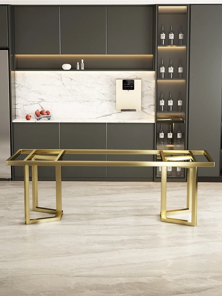 Spot Rock Platte Beine Halterung Edelstahl Füße Büro Esstisch Rack große Platte Teebasis Marmor Tischfüße