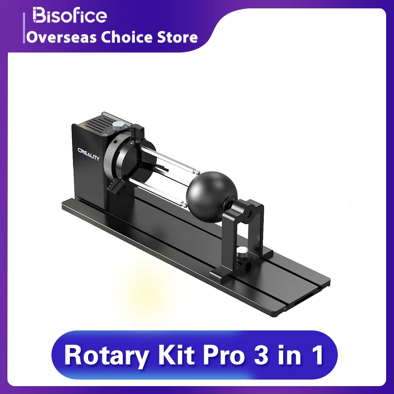 Creality Rotary Kit Pro 3-in-1-Backen-Rotationswalze für zylindrische Objekte, Weinglas, Becher,