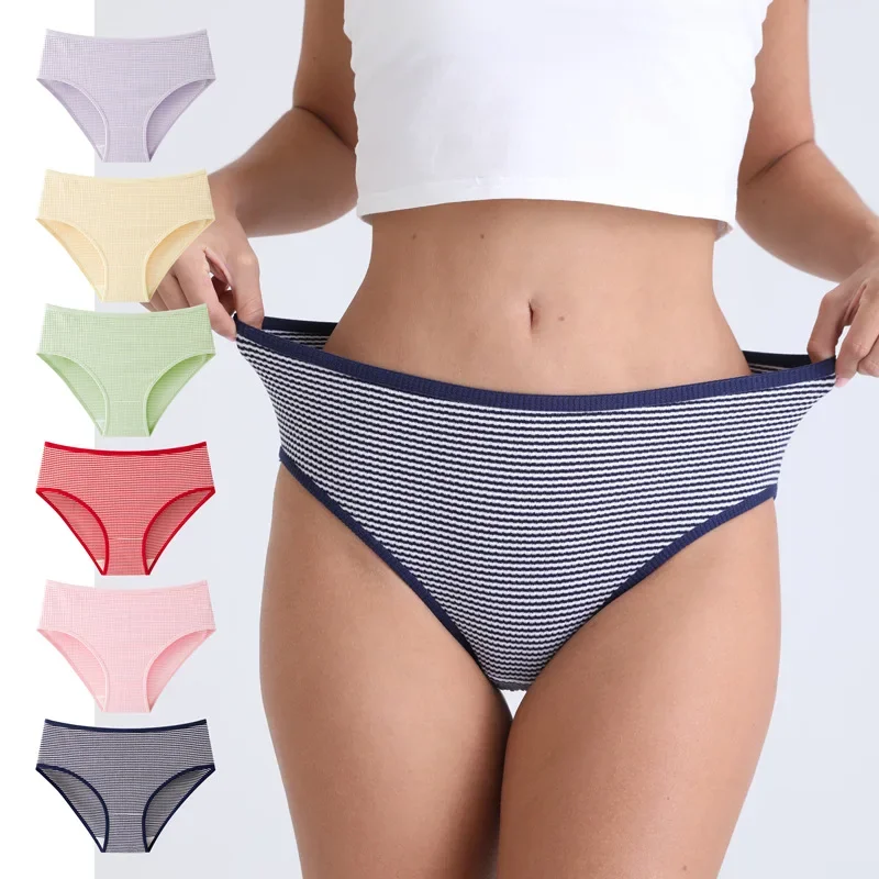 2PCS Women High Rise Panties Seamless Underwear Warm Underpants Breathable Briefs Low Waist Panty Winter Female Sexy Lingerie