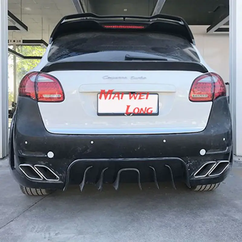 High quality Carbon Fiber Rear Trunk Roof Spoiler Wing Fits For Porsche Cayenne 958 2011 2012 2013 2014