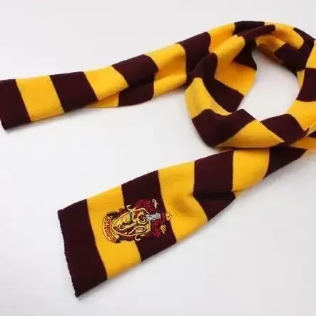 Scarf Harries Student Campus CosPlay Gryffindor Hufflepuff College Badge Handsome Acrylic Potters Halloween Assembly ScarvesGift