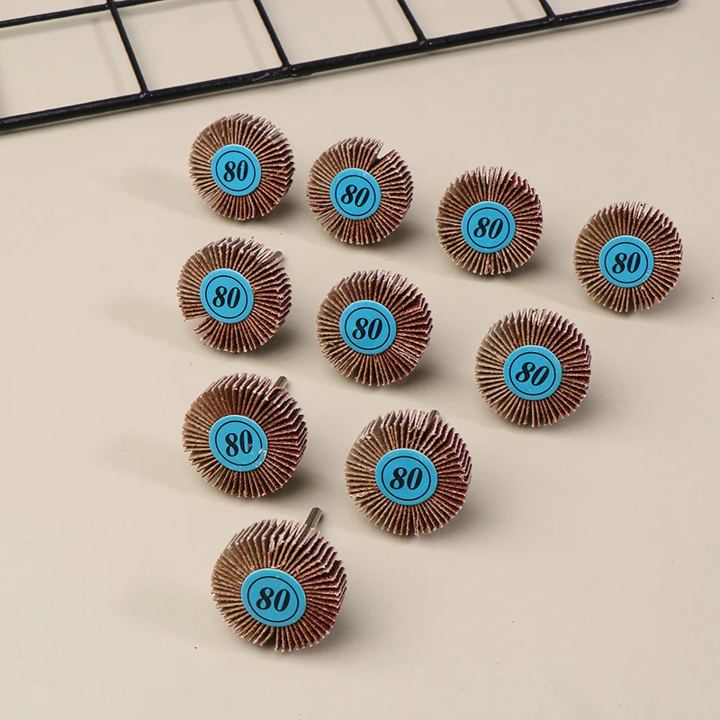 10 قطعة كوة 80 حصى طحن الرملي الصنفرة عجلة برفارف أقراص 3.0 مللي متر عرقوب مصراع إطارات لامعة للأدوات الدوارة