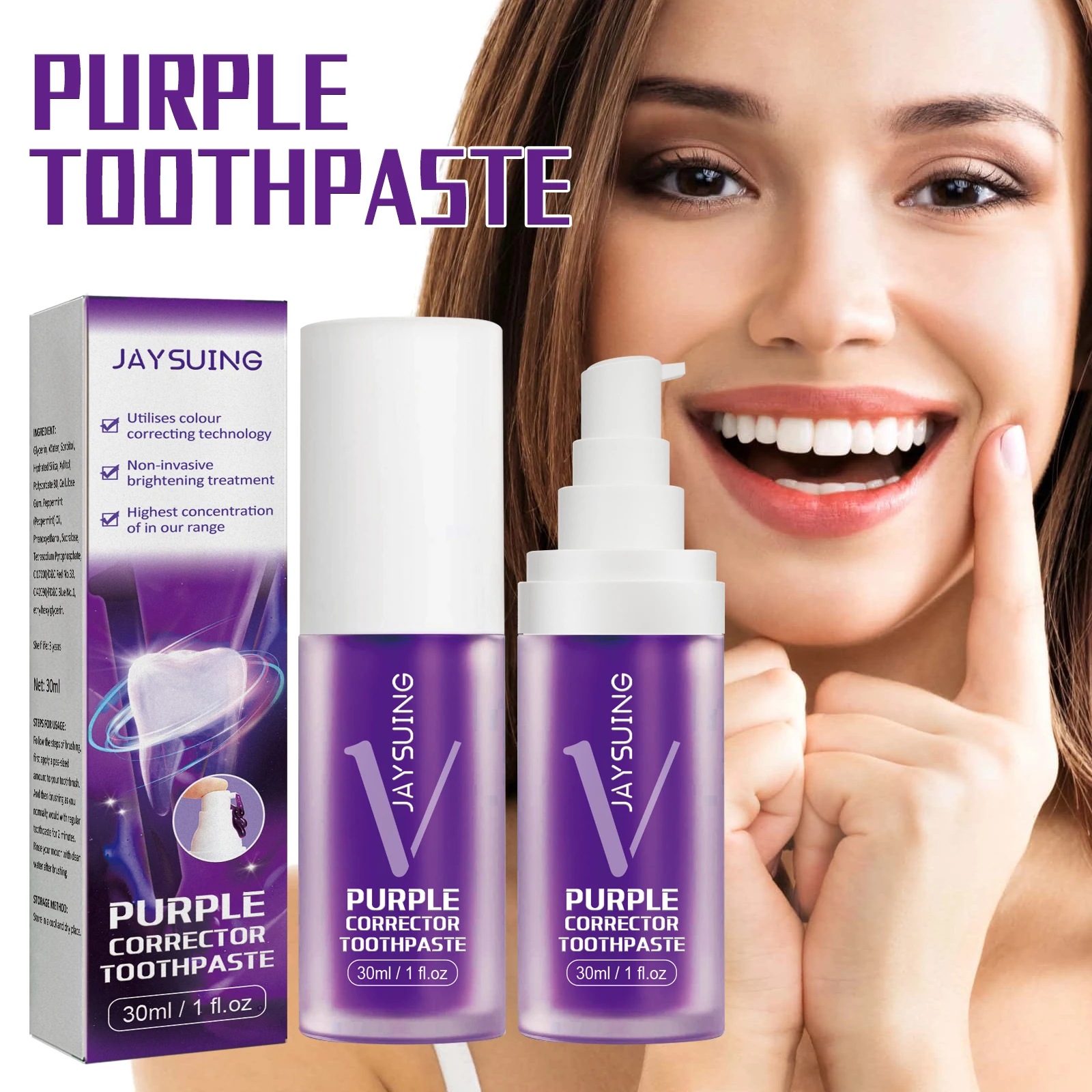 Teeth Whitening Toothpaste Ultra-fine Mousse Foam Deeply Cleaning Gums,Stain Removal Whitens Teeth For Oral Cleaning Dental Care