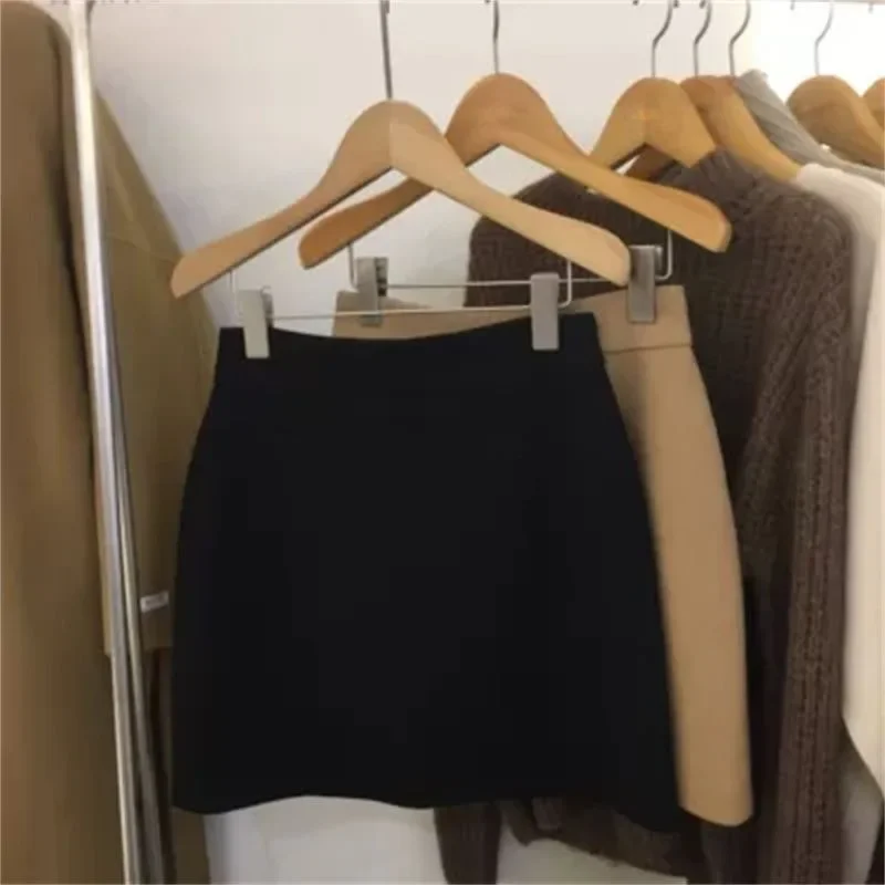 Skirts Women Simple 5XL Korean Fashion High Waist Ladies All-match Elegant Streetwear Button Y2k Skirt A-line Harajuku Chic Ins