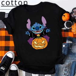 Halloween Stitch Kawaii Harajuku Disney Fashion Cute Children Cotton T Shirt for Baby Girls Boy Summer Kid Tshirt Tee Tops