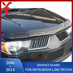 Car Bonnet Guards Accessories For Mitsubishi L200 Triton Pickup 2006 2007 2008 2009 2010 2011 2012 2013 2014 Scoop Hoods
