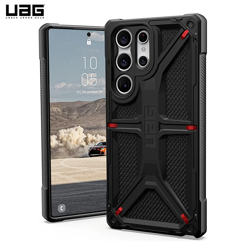 UAG Monarch Kevlar 충격 방지 케이스, 삼성 갤럭시 S23 울트라 플러스 S23 울트라 정품, 낙상 방지, 견고한 프리미엄 보호 커버