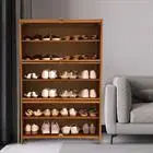 

Shoe Storage Cabinet, Free Standing Shoes Shelf Organizer, Shoe Cabinet with Doors