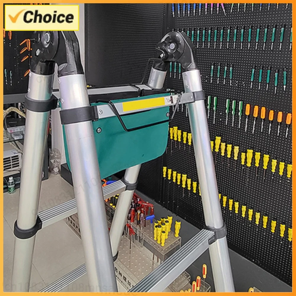 Telescoping Ladder Tool Bag Multifunctional Portable Storage Bag Oxford Cloth Tool Organizers with Side Pockets Electrician Bag