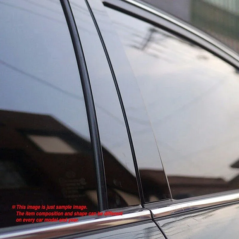 6Pcs Car Door Window Trim Pillar Posts Molding Cover Stickers for KIA Sportage 2017-2022 Accessories
