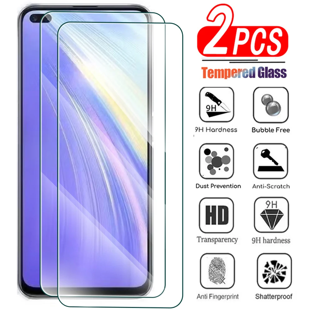 2Pcs Full Cover Tempered Glass For Realme X2 X3 X7 Pro Max X50 Screen Protector For Realme X50M Glass Film