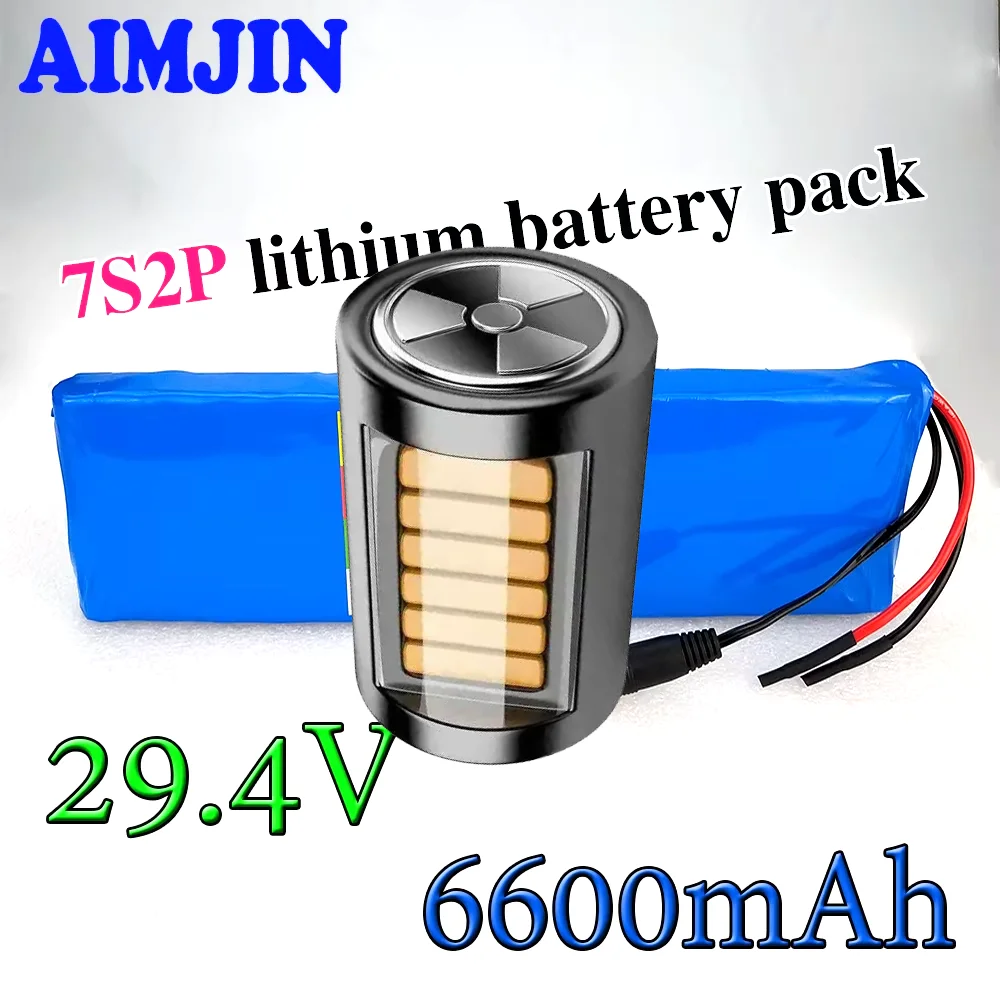 

NEW 7s2p 24V 6600MAh Battery 18650 Lithium Ion Battery 29.4V for Electric Scooters Balancing Scooter