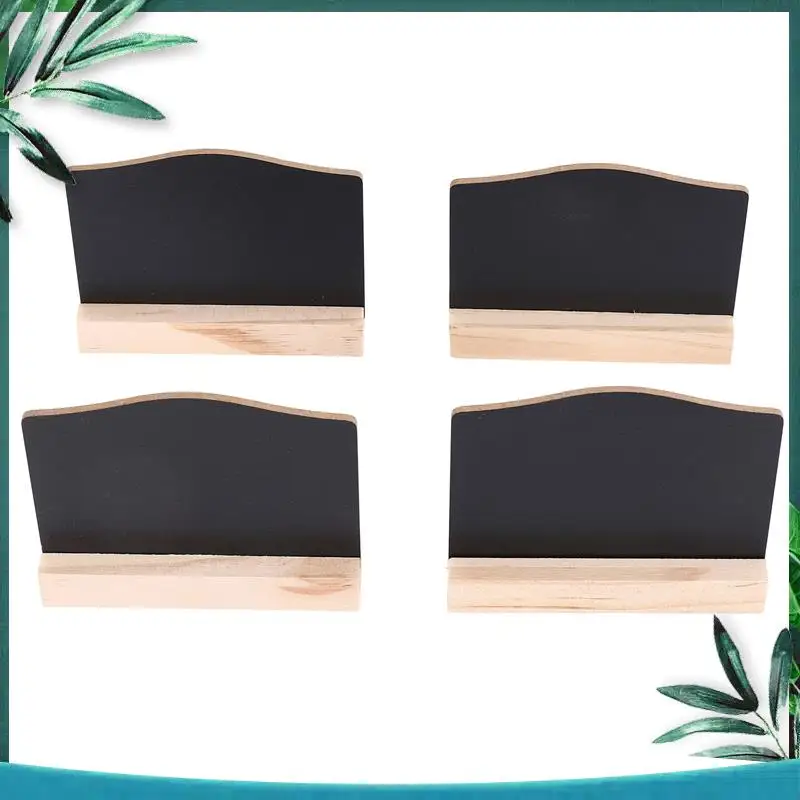 (NEW) 4 PCS Mini Chalkboard Signs For Chalk Sign,Food Labels Message Board Signs For Party Restaurant Wedding