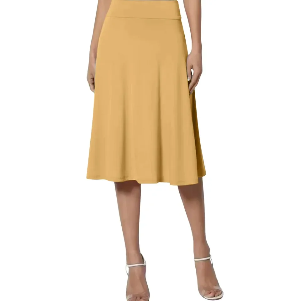 우아한 새틴 하이웨이스트 스커트 여성 럭셔리 롱 맥시 머메이드 스커트 캐주얼 오피스 워크 피쉬테일 스커트 여성용 A라인 스커트