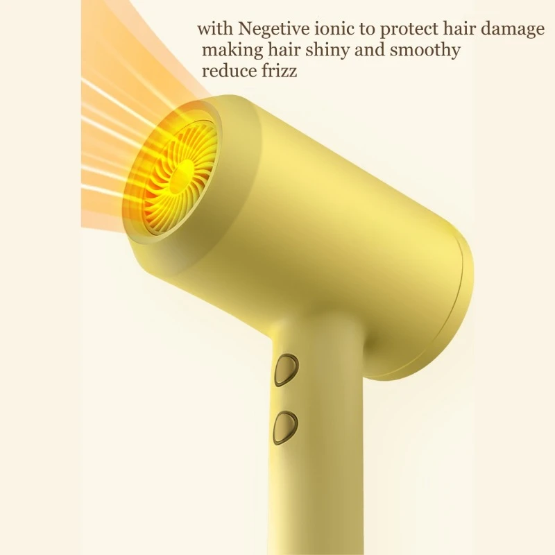 جهاز كهربائي محمول قوي للشعر عالي السرعة ، مجفف هواء ، تدفق هواء ، ضوضاء منخفضة ، درجة حرارة ثابتة ، شائع