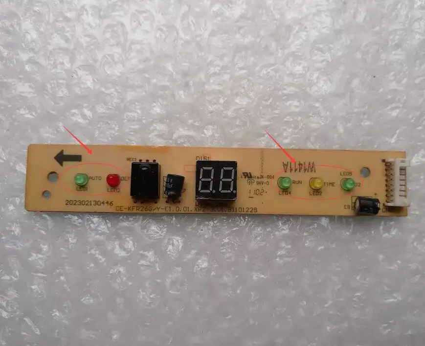 New Midea Receiver Board Display CE-KFR26G/Y-E1 D1S1WT3622BG 202302130446  CE-KFR26G/N1Y-R16