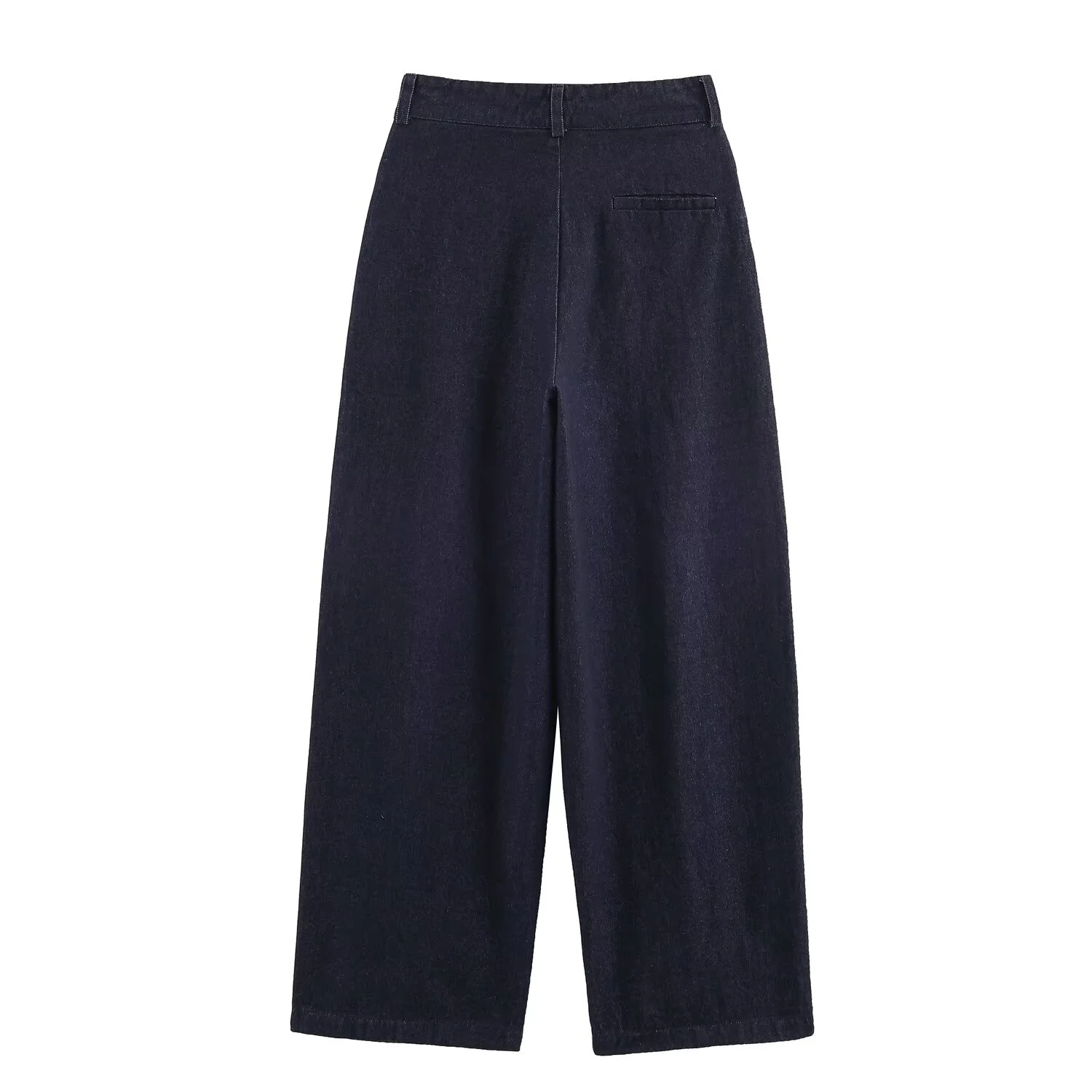 KEYANKETIAN Autumn New Women's Clothing Retro Washed Pleated Denim Pants Wide Leg Pants Straight Leg Pants Women Pants