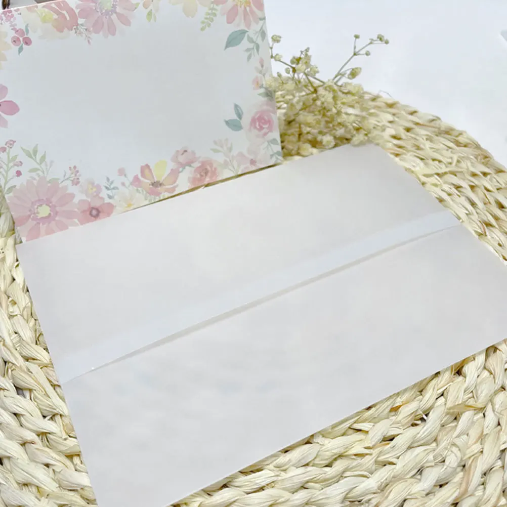 

30Pcs Craft Paper Wedding Invitation Envelopes Translucent Paper Liners Elegant Invitation Covers for Wedding Cards and