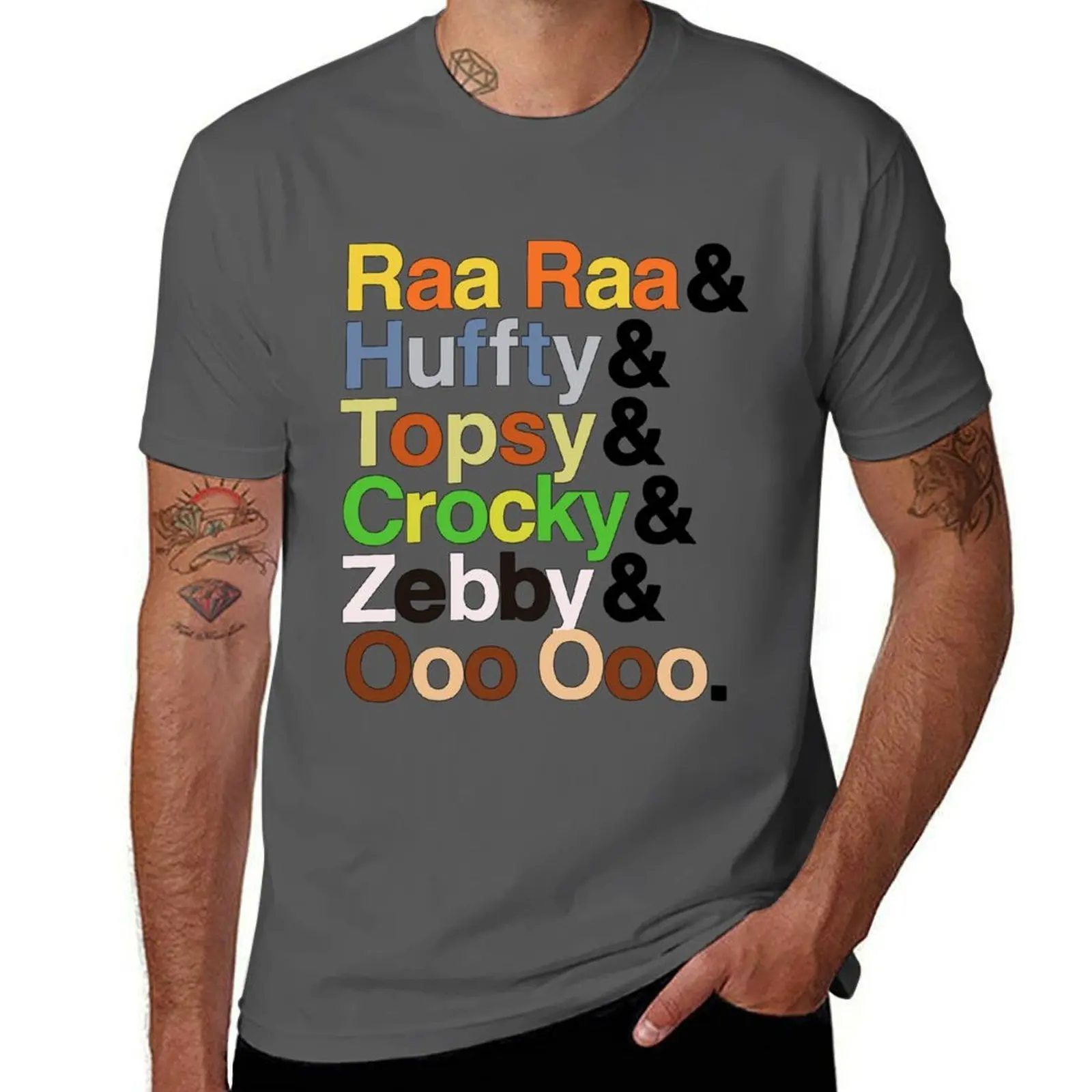 

Raa Raa The Noisy Lion classic list T-Shirt Work Duty Casual T-Shirt