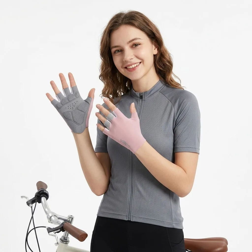 Vilico Professional Outdoor Cycling Gloves With Sensitive Touch Screen Shock Absorption Anti Slip Wear-resistant Riding Gloves