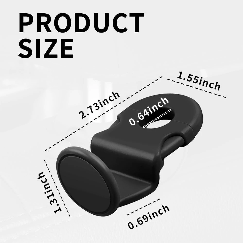 Driver Passenger Use Car Back Seat Hook Car Interior Organizer Accessories 20KG Heavy Duty For Grocery Bag Car Headrest Hanger