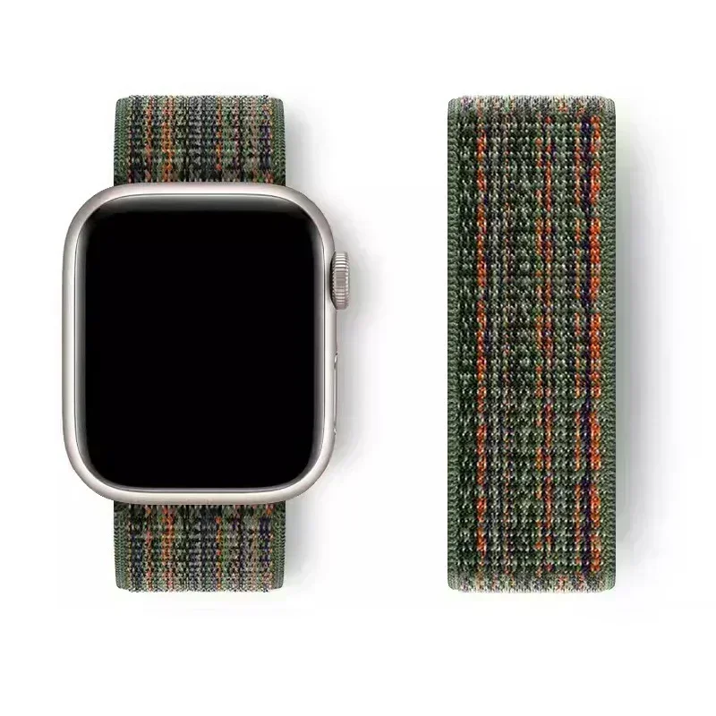 Nylon Loop Strap for Apple Watch Band S10 46mm 40mm 44/45/42mm 41mm 38mm Smart Belt Bracelet for IWatch Ultra 49mm 9/8/7/6/SE5 4 image 2