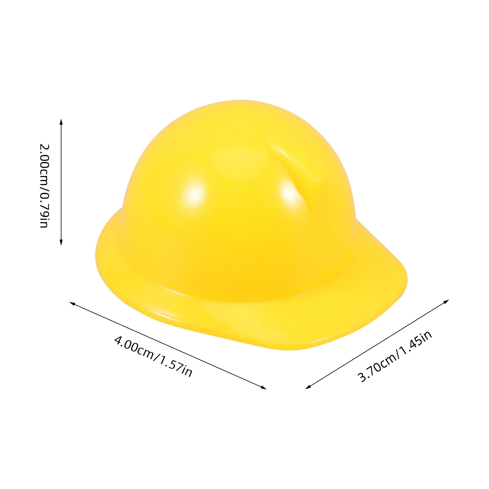 10Pcs Mini Construction Hat Plastic Safety Helmets Cute Lightweight Caps for Mini Chicken Pet Head Protectors Decoration
