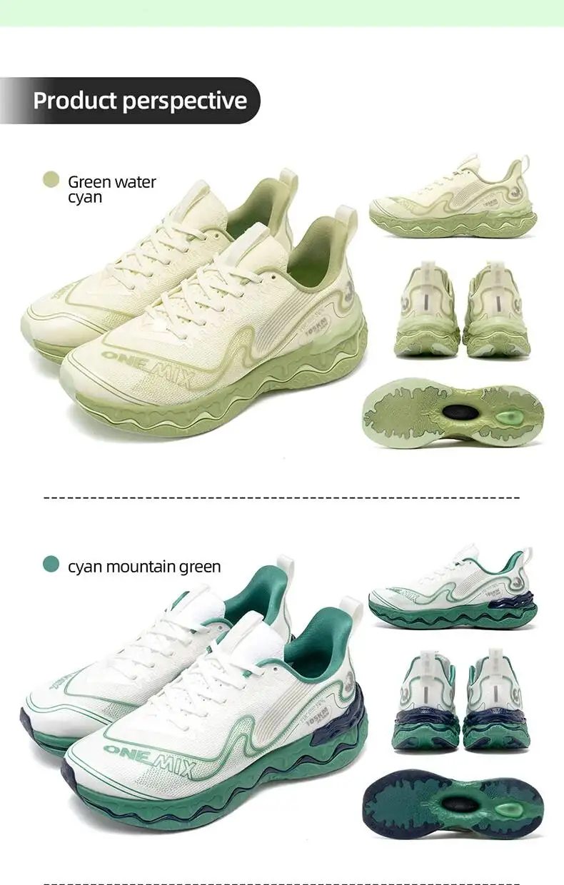 ONEMIX New Running For Men Mulanxi Sneakers Mesh Non-Slip Cushioning Men's Women's Sports Walking Shoes