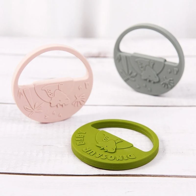 

J15U Infant Teething Colorful Chewing Rings Washable Teether Christmas Gift