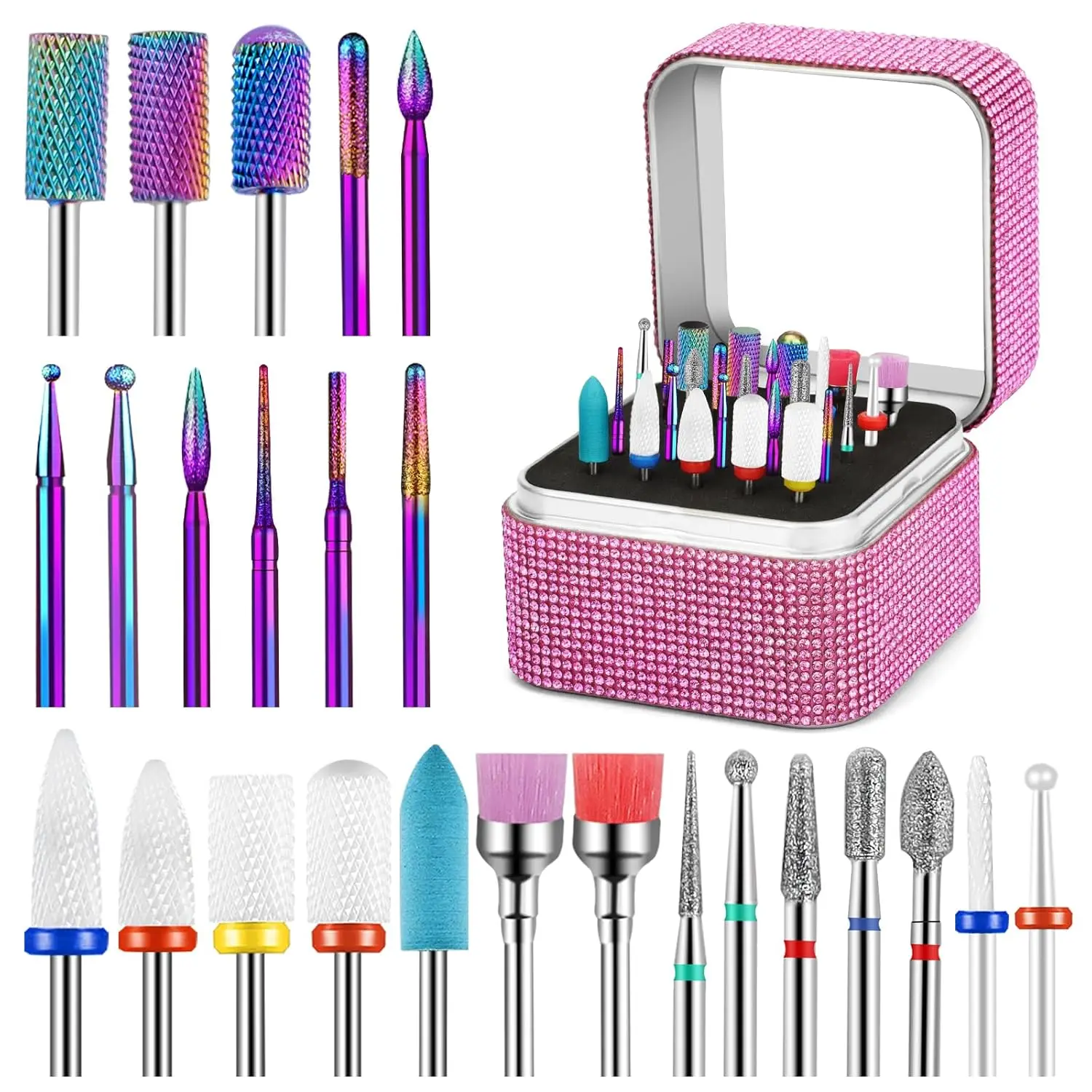 25Pcs Nail Drill Bi…