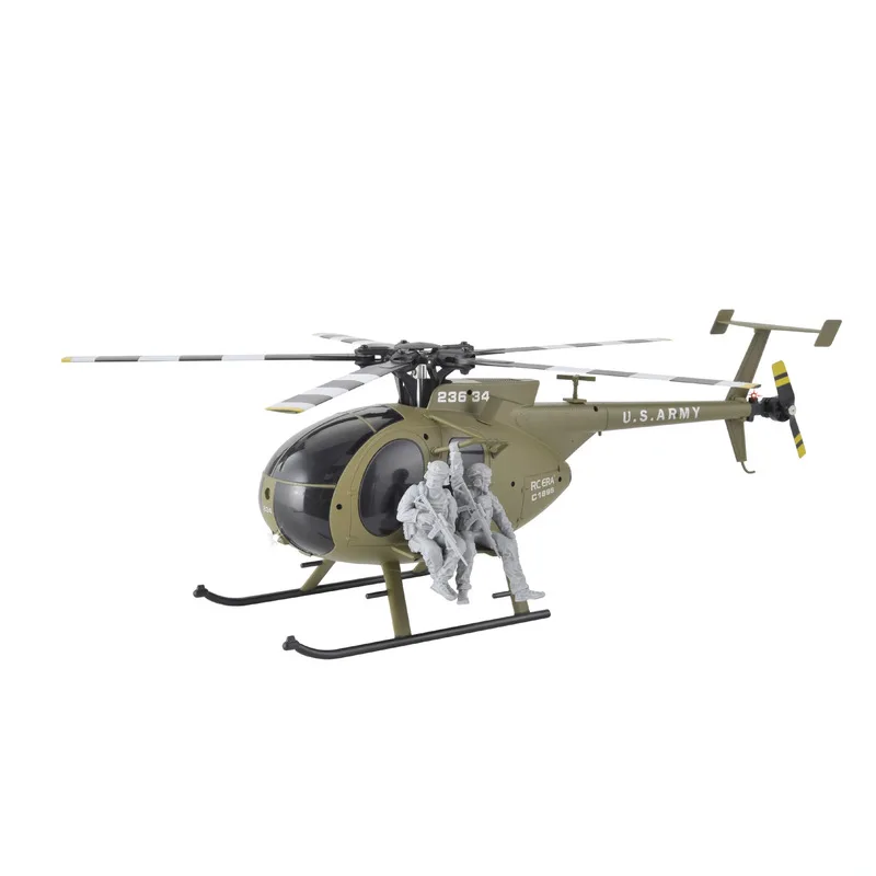 Rcera C189s Rc Helicopter Md500 Scale Simulation Dual Brushless Motor 6 Axis Optical Flow Fixed Height Rc Aircraft For Adult