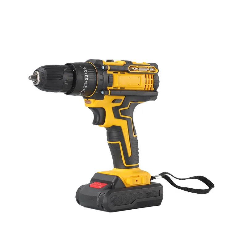 Cordless Lithium Impact Drill Set Multifunctional Rechargeable Electric Screwdriver Household Drilling and Impact Power Tool Kit
