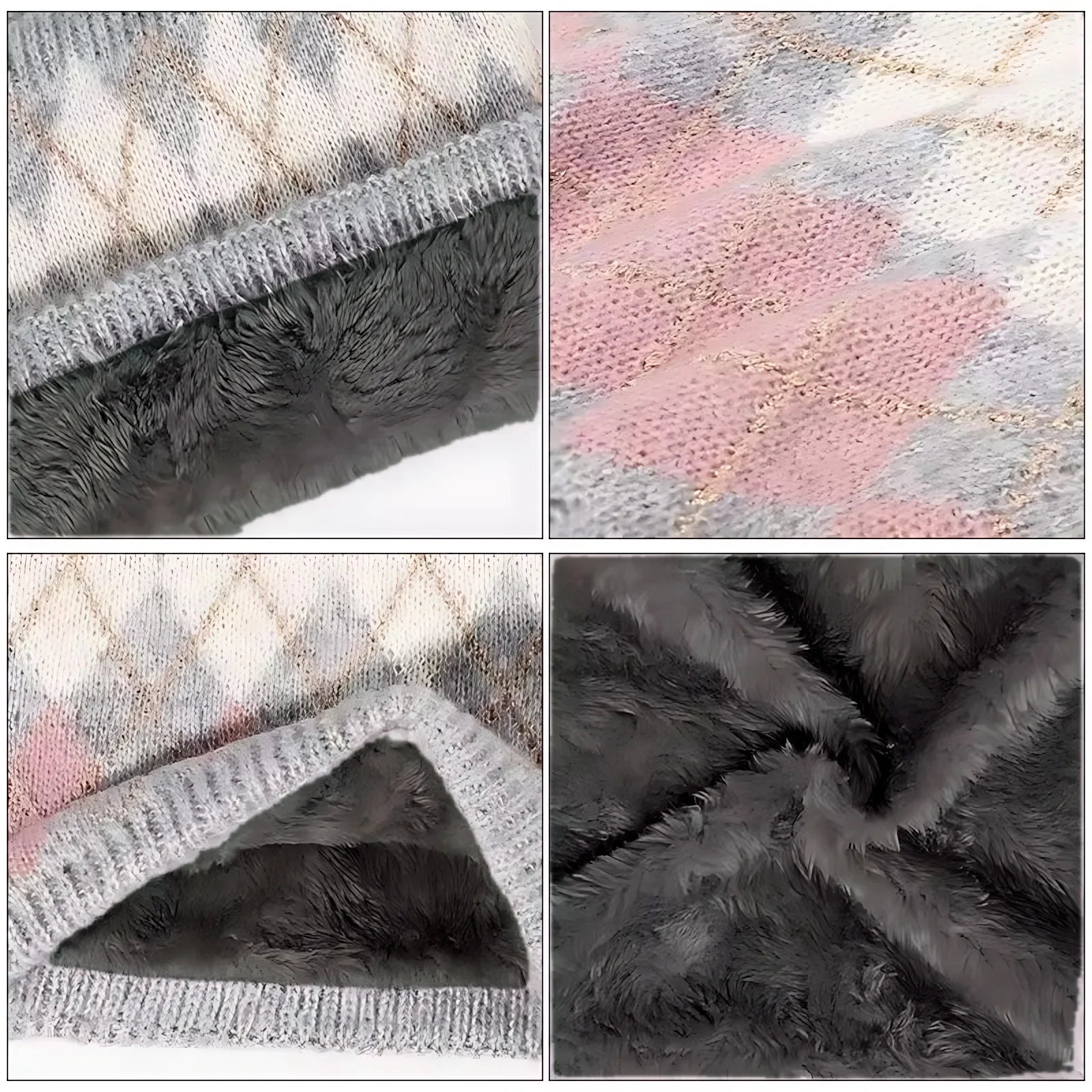 Warm Neck Warmer Knitted Scarf Unisex Autumn Winter Cycling Neck Protection Head over Neck Style Polyester Fiber Neck Tube