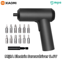 XIAOMI Mijia Electric Screwdriver 3.6V 2000mAh 5N.M Torque Electric Screwdriver Household With 12Pcs S2 Screw Bits Mi Home Tools