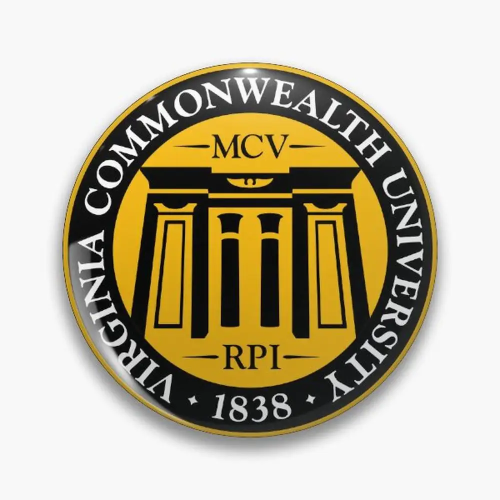 aesthetic Virginia Commonwealth University thicc Pin Buttons Brooches  Jewelry Accessory Customize Brooch Fashion Lapel Badge