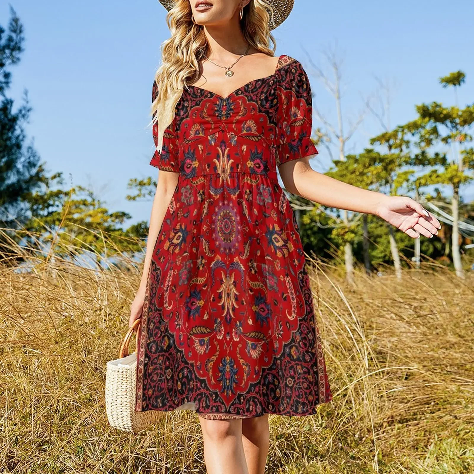 Antique Persian Rug Sleeveless Dress Women's dress dress