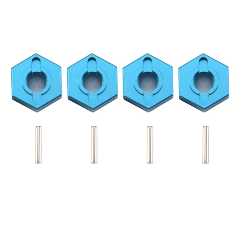 L67A 1Set/4Pcs Metal Hexagon Set For Wltoys 12428 12423 1/12 Speed Rc Car Feiyue Fy-01/02/03/04/05 Upgrade Parts