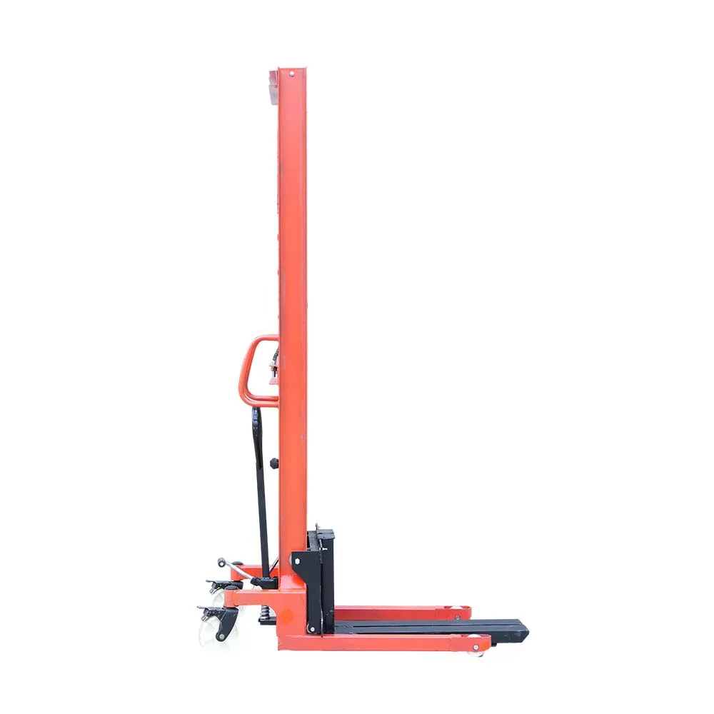 Ton Hydraulic Manual Pallet Stacker Factory Direct Hand Forklift Lift Economic Manual Stacker For Warehouse Material Handling