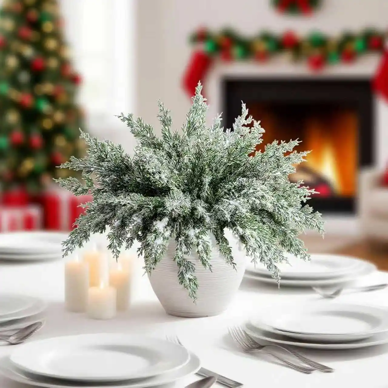 1/3 stücke Künstliche Pflanzen Tarzon Blätter Weihnachten Baum Hause Zimmer Tisch Kranz Decora Outdoor Garten Hochzeit Blume Diy Geschenk box