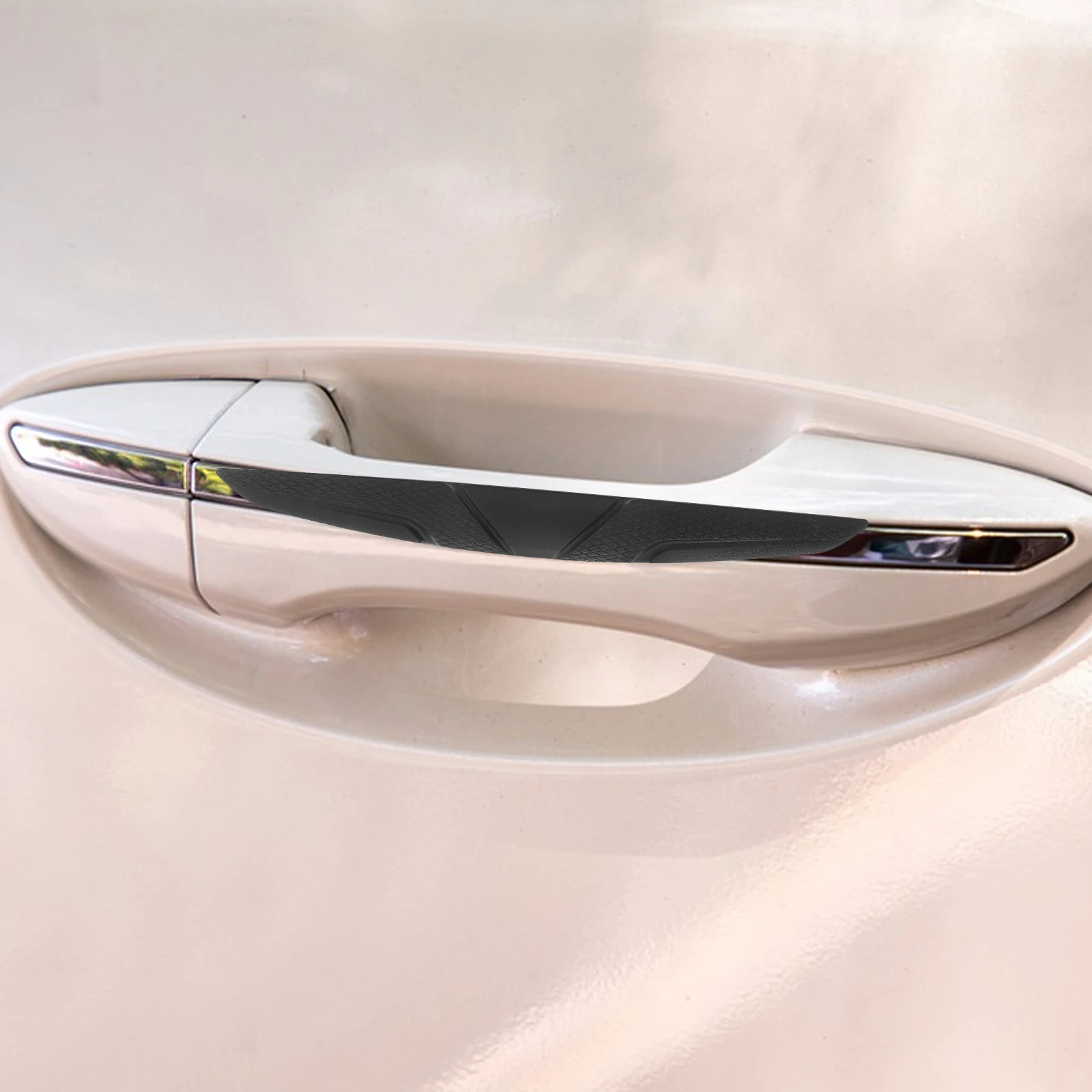 

4Pcs Car Door Edge Protector Silicone Anti-Collision Strips Universal Rearview Mirror Guard Exterior Door Handles Bumper Scratch