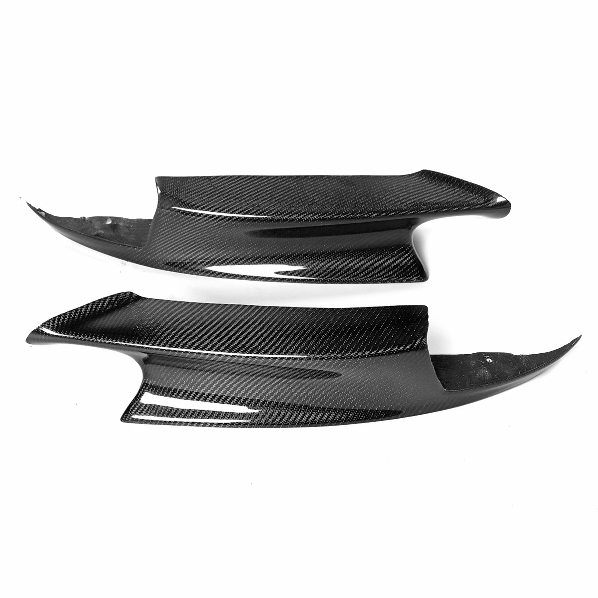 A Pair Real Carbon Fiber Car Front Bumper Lip Splitter Diffuser Guard Cover For BMW E90 E92 E93 M3 2007-2013 Sedan Coupe Cabrio