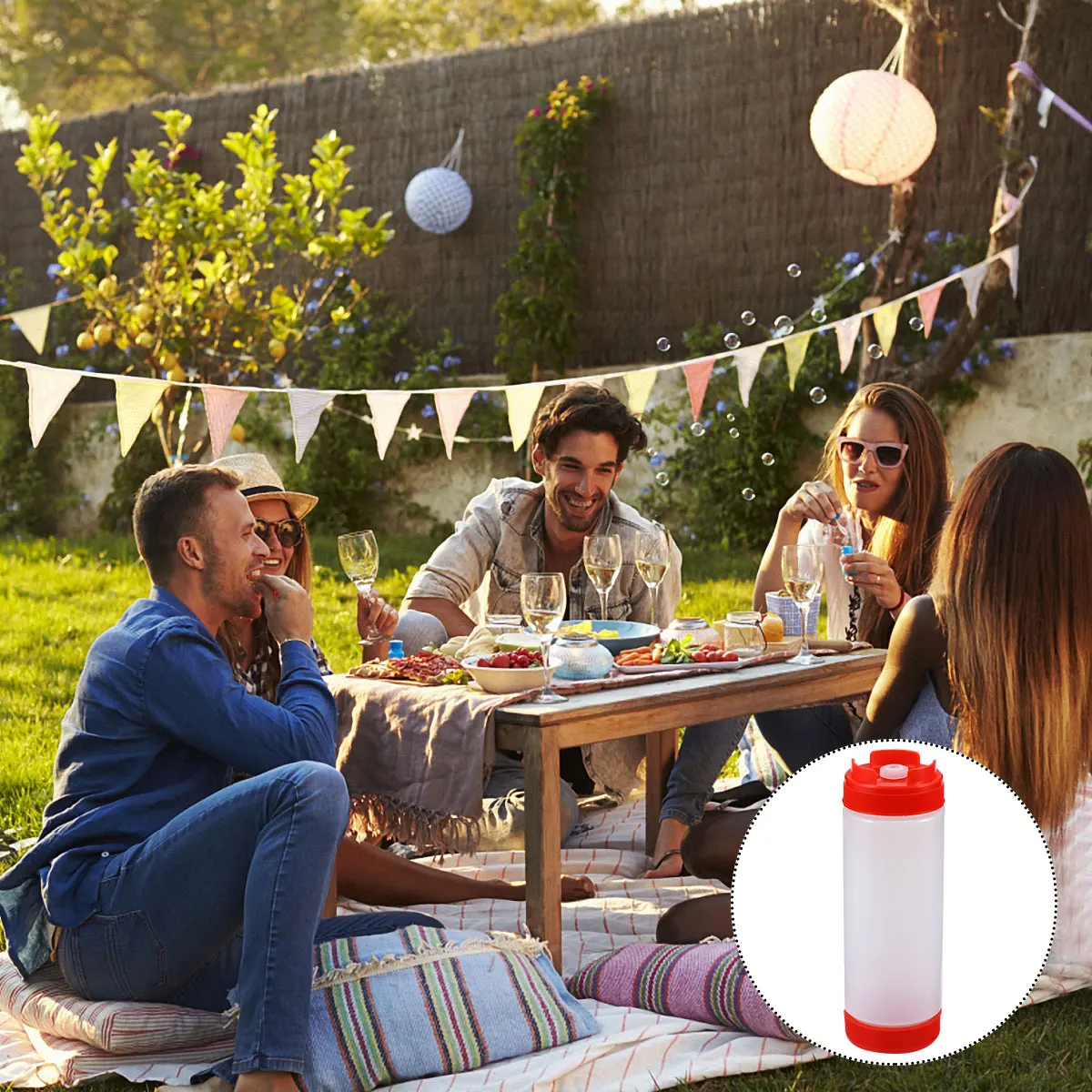 Plastic Sauce Bottles Two-Headed Squeeze Condiment Dispenser Transparent Food-Grade Easy Clean Repeatedly Squeezable Lightweight